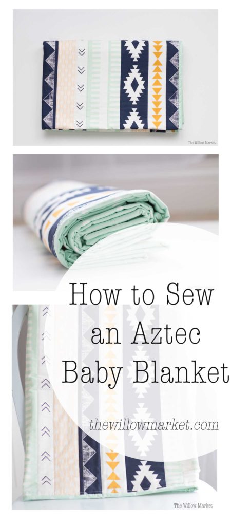 How To Sew A Simple Baby Blanket With Minky – The Willow Market